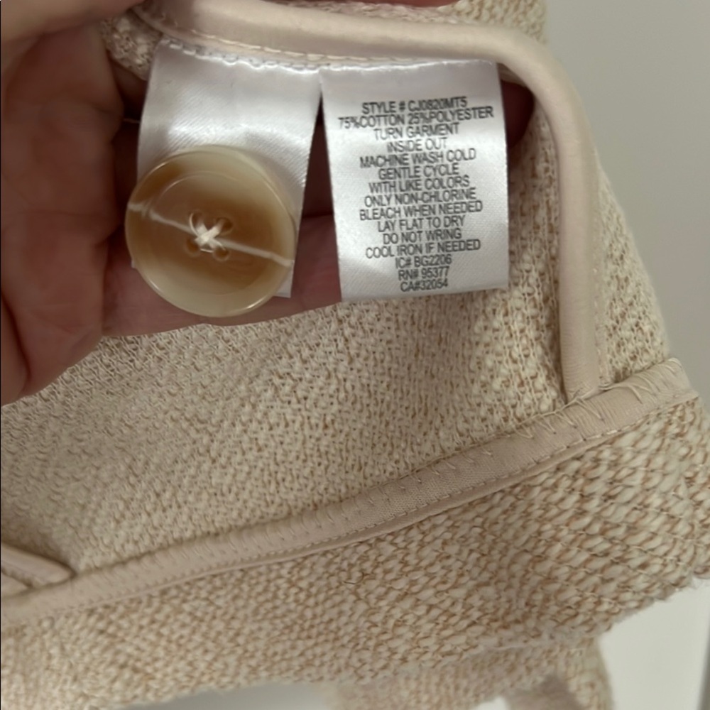 Sanctuary + Anthropologie Cream Bouclé Blazer - Picture 5 of 6